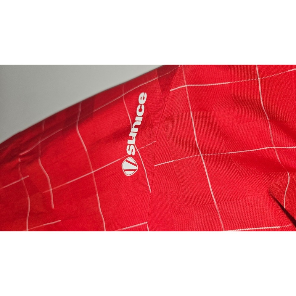 Sunice Waterproof Ski Jacket Red/White Grid - Size 14 - MINT Condition with Hood - Picture 9 of 12